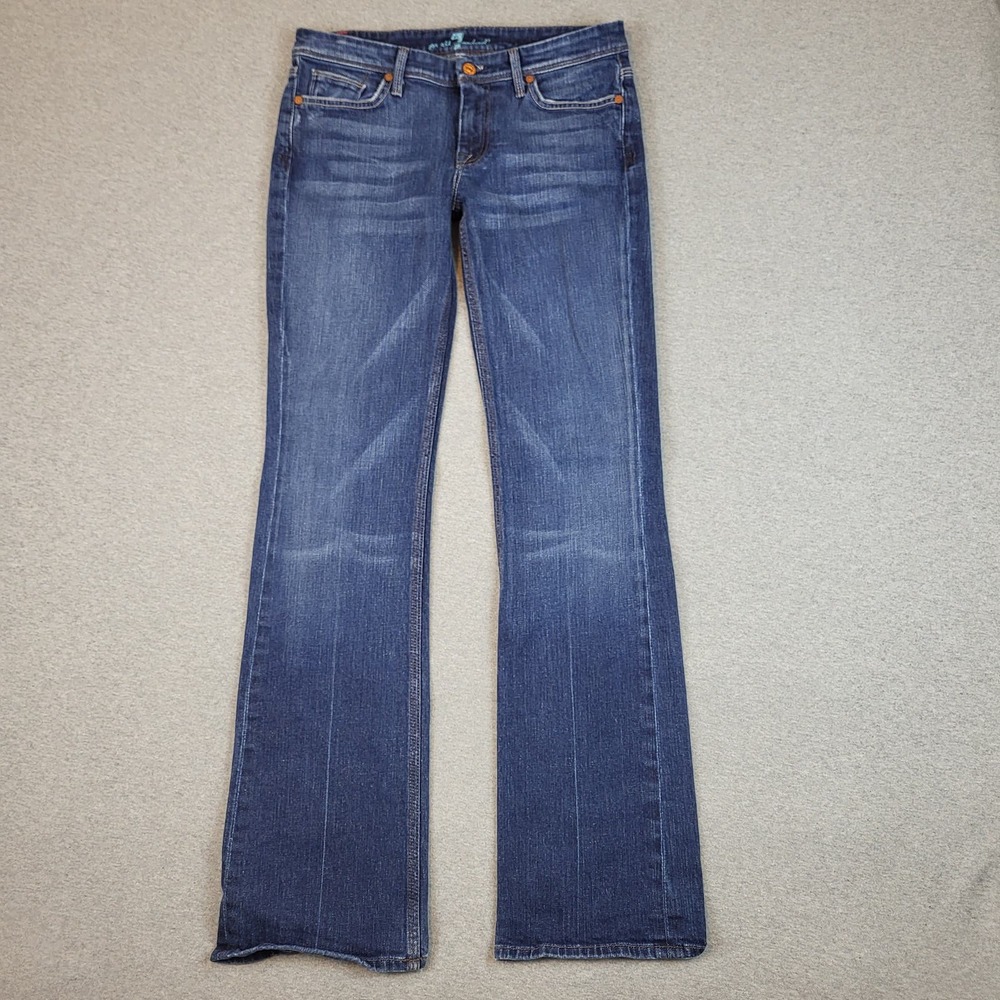 7 For All Mankind Flynt Jeans Womens 30 Stretch Regular Bootcut 5-Pockets Denim